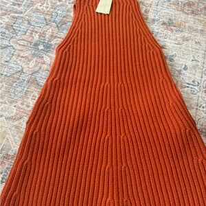 Stella McCartney Vibrant Orange Knit Dress mini